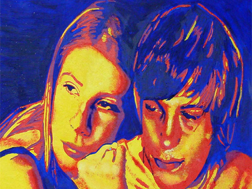 Miles and Hazel, Acrylic Paint, 50cm x 70cm